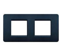 Bticino matix - Placa 2+2 módulos horizontal matix azul mercurio