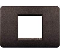 Bticino matix - Placa 2 módulos centrado matix marron cafe