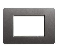 Bticino matix - Placa 3 módulos matix acero