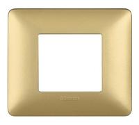 Bticino Matix Placa Gold 2 módulos Gold am4802mgl *