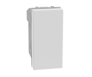 BTICINO MatixGO - Mando para gestión de persianas o persianas motorizadas, 1 módulo, blanco, SJW4037NF, botón doble 1P NO y 1P NO 10 A, 250 Vac interbloqueado
