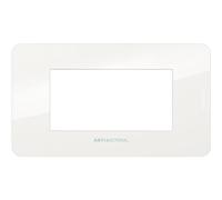 BTICINO MatixGO - Placa de tecnopolímero antibacteriano antibacteriano JA4804JAB placa MatixGO 4 módulos