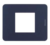 BTICINO MatixGO - Placa de tecnopolímero Blue JA4802TB Placa MatixGO 2 módulos
