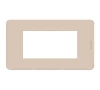 BTICINO MatixGO - Placa de tecnopolímero Ritual JA4804TR - Placa MatixGO de 4 módulos