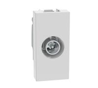 BTICINO MatixGO Toma de TV 1 módulo Blanco JW4202P14 Toma coaxial pasante, atenuación, 14dB