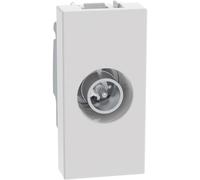 Bticino Toma TV JW4202D 1 módulo blanco - coaxial directa para antena, telealimentados