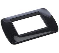 BTicino - Paca Living International de 3 módulos fabricada en tecnopolímeros, 1 unidad, color gris oscuro, modelo L4803PA