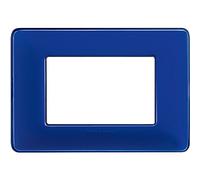 Bticino - Placa 3 módulos, Azul, AM4803CBU