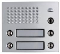 Bticino Porteros 332341 - Frontal Fonico 4Pul 2Col Alumi