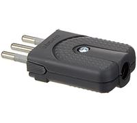 bticino S2465TGE adaptador de enchufe eléctrico Antracita - Adaptador para enchufe (250 V, 10 A, Antracita, Macho, CEI 23-50)