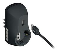 bticino S3613GU adaptador de enchufe eléctrico Antracita - Adaptador para enchufe (250 V, 10 A, Antracita, Male connector / Female connector)