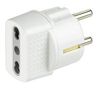 bticino S3625DE adaptador de enchufe eléctrico Blanco - Adaptador para enchufe (16 A, Blanco, De plástico, Male connector / Female connector)