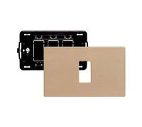 Bticino S503/11RS - Placa para punto de luz, serie Magic, placa rectangular de resina, robusta y fiable, 1 módulo, acabado color marfil