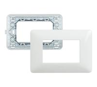 Bticino sam4803bbn Kit - Placa/Soporte Matix 3P, blanco