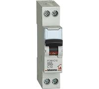 Bticino SFC881C10 FP BTDIN45-Interruptor magnetotérmico C10, 1P+N, 1 m, 4500 A, 10A