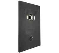BTICINO SFERA Luna 354013 - Puerta de vídeo empotrada (1 botón de Llamada, cámara Gran Angular, Sistema de Bus, Placa para Nombre grabable, Aluminio, Caja empotrada, Incluye Caja empotrada), Color