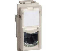 Bticino SKM4279C5EF - Conector RJ45, categoría 5E, UTP, para sistemas de transmisión de señales de 4 pares, conexión TOOLLESS IDC para transmisión de datos/telefonía, serie Living Now, 1 módulo,color