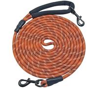 BTINESFUL Correa larga para perro, correa de entrenamiento para perros de 10/15/20/30/50 pies con mango suave, correa reflectante de cuerda resistente para perros medianos y grandes al aire libre