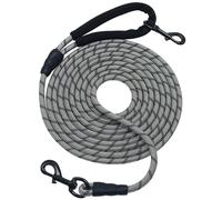 BTINESFUL Correa larga para perro, correa de entrenamiento para perros de 10/15/20/30/50 pies con mango suave, correa reflectante de cuerda resistente para perros medianos y grandes al aire libre