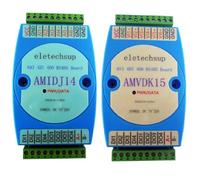 Btkigl Entrada digital analógica de voltaje de corriente de 4/6 canales y 4 canales NPN DI-DO RS485 Modbus Rtu PLC HMI PC Editor de texto Placa de expansión IO 4-20MA 0-10V (AMIDJ14 0-20MA/4-20MA AI)