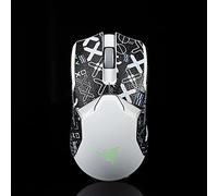 BTL - Adhesivo para ratón Razer Viper Ultimate inalámbrico hecho a mano, antideslizante, para chupar sudor, color negro y blanco