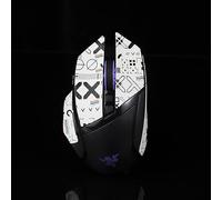 BTL - Cinta adhesiva de agarre de ratón para Razer Basilisk Ultimate/X HYPERSPEED, antideslizante, para aspirar el sudor, precortada, fácil de colocar, color blanco y negro