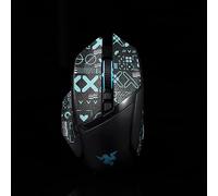 BTL - Cinta adhesiva de agarre de ratón para Razer Basilisk Ultimate/X HYPERSPEED, antideslizante, para aspirar el sudor, precortada, fácil de colocar, color negro y azul