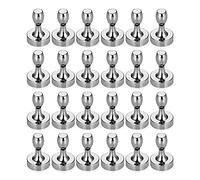 BTLIN Mini Imanes Nevera, Potentes Pequeños Chinchetas Magnéticas para Cocina, Frigorífico, Oficina, Pizarra Blanca, 10x15 mm, 24 Piezas