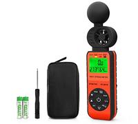 BTMETER Medidor de viento Heat Stress WBGT, anemómetro digital portátil con velocidad del viento/temperatura/humedad para interior, exterior e industria (BT-881W)