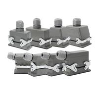 BTMFGVWLB 1 conector rectangular resistente HDC-HE-04/6/16/20/24/32/48 pines de núcleo para la industria aeronáutica, conector impermeable de 500 V 16 A (línea superior de 6 núcleos)