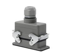 BTMFGVWLB Conector resistente de 16 pines de núcleo HDC-HE-16 para la industria aeronáutica, impermeable, enchufe de gabinete de distribución de energía, 500 V, 16 A (conexión superior)