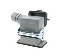 BTMFGVWLB Conector resistente he-06-5-6 de 6 pines de núcleo de base alta con cubierta protectora, enchufe impermeable para la industria aeronáutica, 500 V, 16 A (6 núcleos laterales salientes)