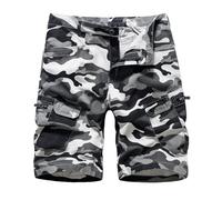 Btmpmcs Cargo Pantalón Corto para Hombre Pantalones Cortos de Camuflaje Tactical Casual Shorts de Algodón con Varios Bolsillos Verano Deportivos Bermudas de Playa Ligeros Chino Cortos de Trabajo