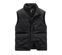 Btmpmcs Chaleco de Forro Polar para Hombre Otoño Invierno Cálido Chaqueta Sin Mangas Chalecos de Trabajo Acolchado con Múltiples Bolsillos Bodywarmers Abrigo a prueba de viento