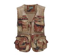 Btmpmcs Chaleco de Pesca para Hombres Aire Libre Chaleco de Trabajo con Bolsillo Múltiple Transpirable Casual Chaqueta de secado rápido Sin Mangas Viajes Camping Chaleco de fotografía