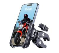 BTNEEU Soporte Movil Moto Antivibración Soporte Móvil Bicicleta Universal 360°Rotación Porta Telemóvel Bici 1S Liberación con un Botón Porta Telefono Scooter Montaña para 5,4-7,2" Smartphone