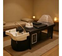 BTOIASYHF Cama De Champú para Masajes, Cuenco De Champú Waterfall Head Spas, Equipo De SPA para Cabeza Y Cama De Champú SPA Incluye Cuidado del Cabello, Fumigación, para Salón De Belleza SPA