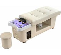 BTOIASYHF Head SPA Equipment Cama De Champú para El Cuidado del Cuero Cabelludo Head SPA Mesa De Masaje Cama con Circulación De Agua Y Terapia De Fumigación para SPA Salón De Belleza