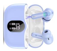 Btootos Auriculares Bluetooth, auriculares inalámbricos Bluetooth 5.4 con App Sport In Ear, auriculares inalámbricos 40 horas de tiempo de reproducción, carcasa de carga LED, micrófono ENC