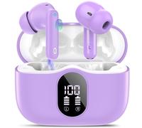 Btootos Auriculares Bluetooth, auriculares inalámbricos Bluetooth 5.4 con App Sport In Ear, auriculares inalámbricos 40 horas de tiempo de reproducción, carcasa de carga LED, micrófono ENC