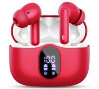 Btootos Auriculares Inalámbricos, Bluetooth 5.3 con HD Micrófono HiFi Estéreo Pantalla LED, Reducción de Ruido, 13 mm Controlador dinámico, IP7 Impermeable 36H Cascos Inalambricos