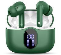 Btootos Auriculares Inalámbricos, Bluetooth 5.3 con HD Micrófono HiFi Estéreo Pantalla LED, Reducción de Ruido, 13 mm Controlador dinámico, IP7 Impermeable 36H Cascos Inalambricos