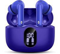 Btootos Auriculares Inalámbricos, Bluetooth 5.3 con HD Micrófono HiFi Estéreo Pantalla LED, Reducción de Ruido, 13 mm Controlador dinámico, IP7 Impermeable 36H Cascos Inalambricos