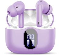 Btootos Auriculares Inalámbricos, Bluetooth 5.3 con HD Micrófono HiFi Estéreo Pantalla LED, Reducción de Ruido, 13 mm Controlador dinámico, IP7 Impermeable 36H Cascos Inalambricos