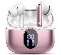 Btootos Auriculares Inalámbricos, Bluetooth 5.3 con HD Micrófono HiFi Estéreo Pantalla LED, Reducción de Ruido, 13 mm Controlador dinámico, IP7 Impermeable 36H Cascos Inalambricos