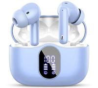 Btootos Auriculares Inalámbricos, Bluetooth 5.3 con HD Micrófono HiFi Estéreo Pantalla LED, Reducción de Ruido, 13 mm Controlador dinámico, IP7 Impermeable 36H Cascos Inalambricos