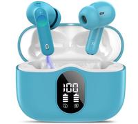 Btootos Auriculares Inalámbricos, Bluetooth 5.4 con HD Micrófono HiFi Estéreo Pantalla LED, Reducción de Ruido, 14.2 mm Controlador dinámico, IP7 Impermeable 40H Cascos Inalambricos