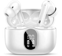 Btootos Auriculares Inalámbricos, Bluetooth 5.4 con HD Micrófono HiFi Estéreo Pantalla LED, Reducción de Ruido, 14.2 mm Controlador dinámico, IP7 Impermeable 40H Cascos Inalambricos