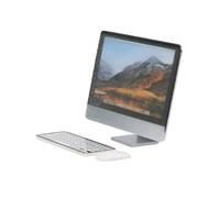 BTOSEP 1:12 miniatura de ordenador para casa de muñecas, simulación realista de escritorio con teclado y ratón, accesorio perfecto para la sala de juegos infantil, hecho de plástico seguro, juego de 3