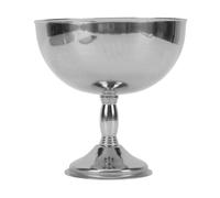 BTOSEP 1 helado de acero inoxidable con pie de estilo retro para postres y ensaladas, tamaño pequeño de 9 cm
